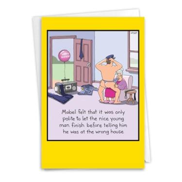 Imagem de NobleWorks Strippergram - Cartão de felicitações de aniversário com envelope (11 x 17 cm) - C5552BDG