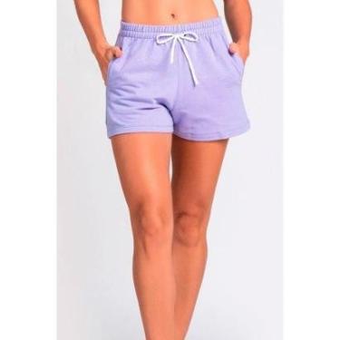 Imagem de Short Moletom Runner Lilás-Feminino