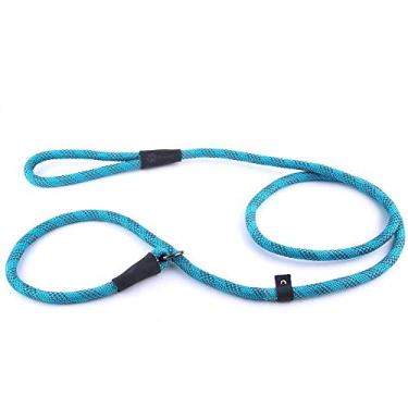 Imagem de Refletivo de chumbo de corda Max e Neo – Doamos uma coleira para um cão de resgate para cada correia vendidaMax and Neo 5 FT x 1/2" verde RSLD-TEA-12x5