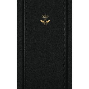 Imagem de Bitcoin Cryptocurrency & Digital Assets: Black Leather Bee Recovery Phrase Offline Security Password Notebook Ledger: Organized Index System With Tabs Dotted Logbook Journal: 5” x 8” 110 Pages