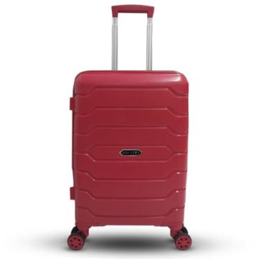Imagem de Mala De Viagem Bordo Polipropileno Cadeado TSA Rodas 360° (Vermelho)