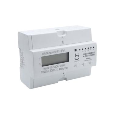 Imagem de Medidor de Energia, Consumo, Com Rele de 80A, Trifásico, Inteligente Wi-Fi, Alexa, Google