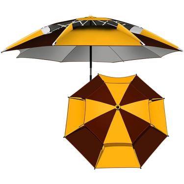 Imagem de Guarda-sol inclinável - Dossel de guarda-chuva ao ar livre, pano de guarda-chuva espesso durável, vários padrões de proteção solar, com 8 costelas resistentes Guarda-sol de jardim 1,8 m, est