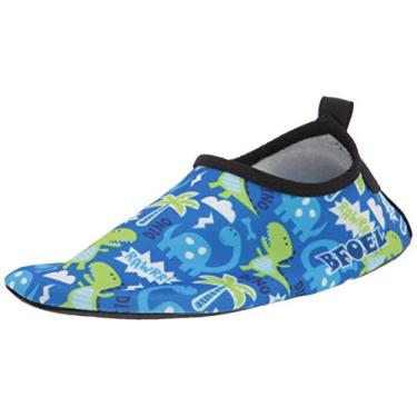 Imagem de Meias aquáticas infantis BFOEL de secagem rápida, leves, descalço, para meninas, meninos, esportes, praia, natação, surfe, ao ar livre, Blue Dinosaur, 1 Little Kid