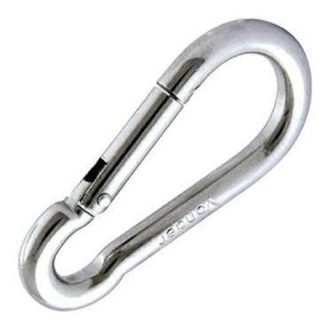 Imagem de Mosquetão 7mmx70mm com Trava Para Academia Escalada Treino Fit