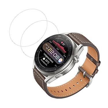 Imagem de VIESUP Película protetora de tela HUAWEI WATCH 3 Pro, [2 unidades] Vidro temperado antiarranhões de alta transparência para HUAWEI WATCH 3 Pro