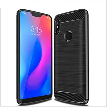 Imagem de Capa para Xiaomi Mi A2 Lite, capa de material de fibra de carbono, suave antiderrapante, macia, anti-impressões digitais, capa totalmente protetora para Xiaomi Mi A2 Lite