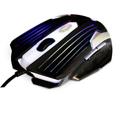 Imagem de C3Tech Mouse MG-11BSI Preto Gaming USB2.0 Com 6 Botões Led Multicolor Botão de Regulagem de DPI ate 2400 Designer Ergonômico Sensor Óptico A6018S