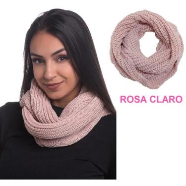 Imagem de Cachecol Gola Feminino Masculino  Inverno Dupla Volta Macio Quentinho 