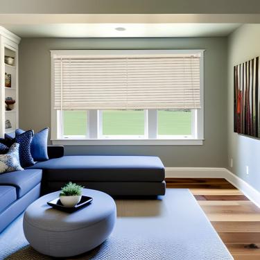 Imagem de Persiana Horizontal PVC Block Bege 140 (L) x 160 (A) Cm Lâminas Alta Cobertura e Kit de Instalação