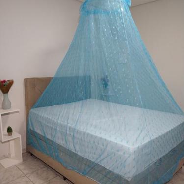 Imagem de Mosquiteiro Casal Renda Reforçada Protege Contra Mosquito - luz rechli