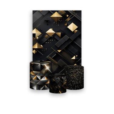 Imagem de Painel De Festa Vertical 1,50 x 2,20 + Trio De Capas Cilindro -  Forma