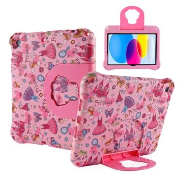 Imagem de Funnywin Capa infantil para tablet iPad 10.2, 7, 8, 9, 9, FW, iPad 7ª 8ª geração, 10.2 e 10.2, para crianças, meninos, meninas, EVA, leve, à prova de impacto, à prova de choque, durável, capa completa