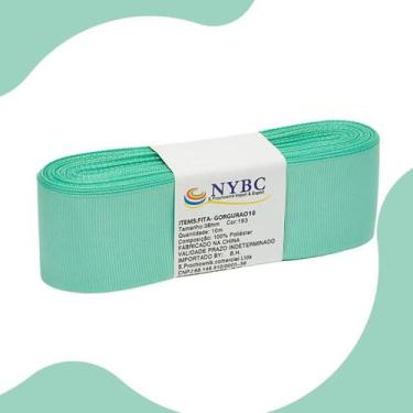 Imagem de Fita Para Laço De Gorgurão Verde Mar - 38mm C/10 Metros - NYBC