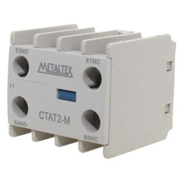Imagem de Ctat2-11m Contato Auxiliar Frontal 1na+1nf P/ Ctm6 A 16 E Cx6 Metaltex