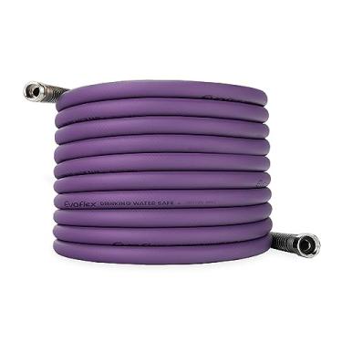 Imagem de Camco Mangueira de água potável extra flexível EvoFlex 50 pés | ID de 1,5 cm | Roxo | 22586