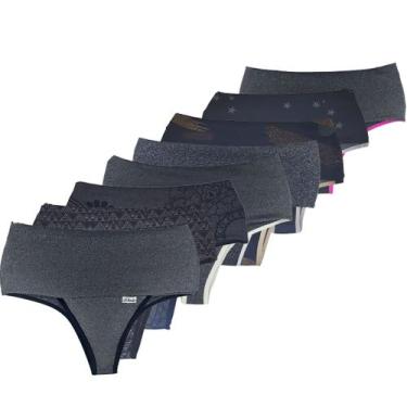 Imagem de Kit 6 Calcinhas Com Compressão Para Barriga Fit - Click Mais Bonita, G