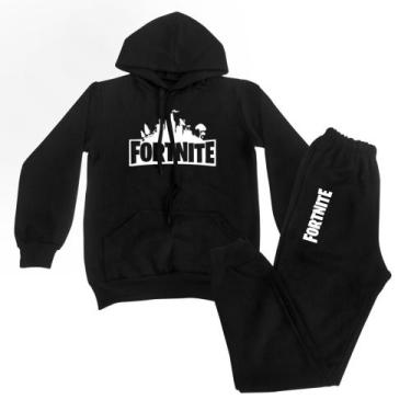 Imagem de Conjunto Moletom Fortnite Infantil - BROOME, Preto, 12