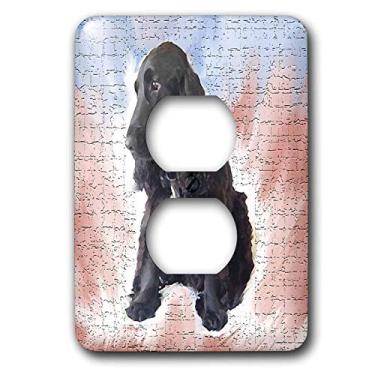 Imagem de 3dRose Tampa de tomada 2 plugues Cocker Spaniel preto lsp_4090_6