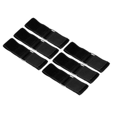 Imagem de PATIKIL 3 Legged Race Bands, 6 Pack Nylon Elastic Tie for Outdoor Birthday Party Field Day Carnival Relay Game, Black