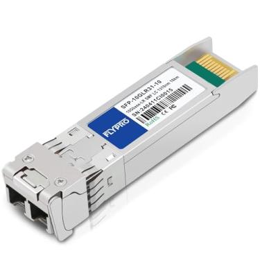 Imagem de Transceptor 10GBase-LR SFP+, módulo de fibra óptica SFP+ para LC de modo único de 10G, Cisco SFP-10G-LR, Ubiquiti UniFi UF-SM-10G, Meraki MA-SFP-10GB-LR, Netgear, Mikrotik, D-Link e mais, 1310 nm, 10