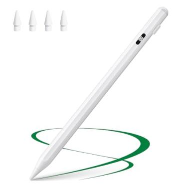 Imagem de Caneta Stylus para iPad com rejeição de palma, lápis para iPad (2018-2023) 10ª/9ª/8ª/7ª/6ª geração, para iPad Pro 11/12.9, para iPad Air 5ª/4ª/3ª geração, para iPad Mini 6/5 com tela de alimentação