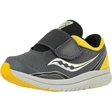 Imagem de Saucony Tênis infantil Kinvara 11 Jr, Risca cinza, 4 Wide Little Kid