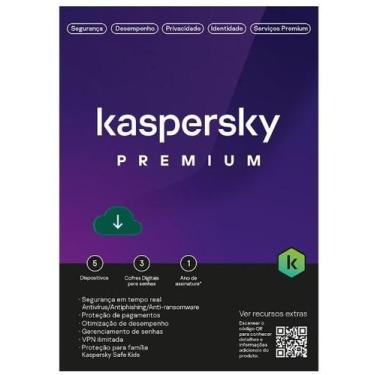 Imagem de Kaspersky Antivírus Premium 5 Dispositivos 1 Ano 