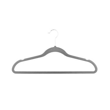 Imagem de Kit 5 Cabides De Veludo Antideslizantes Ultrafinos Adulto Lyor 41,5 Cm Cor:preto