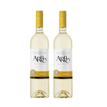 Imagem de Kit Vinho Arbo Moscato Branco Seco Casa Perini 750ml 2unid