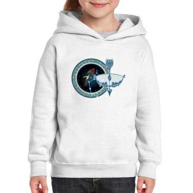 Imagem de Moletom Infantil Signo Sagitário Astrologia - Foca na Moda, Branco, 12