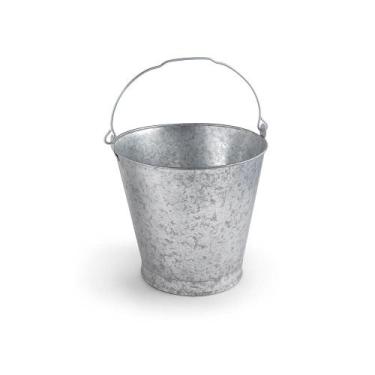 Imagem de Balde Chapa Galvanizada com Alça em Arame Galvanizado Olibox