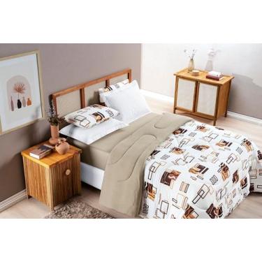 Imagem de Edredom Dupla Face Queem Quality - Bia Enxovais, Avelã