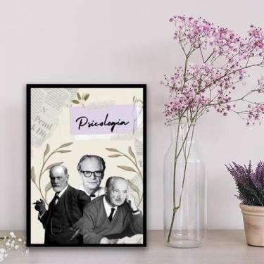 Imagem de Quadro Decorativo Mestres Da Psicologia 33x24cm - Quadros On-line, Mad