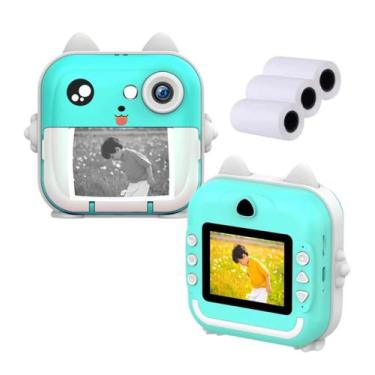 Imagem de Câmera Instantânea Infantil Filmadora Full Hd Divertida Jogo Imprimi P