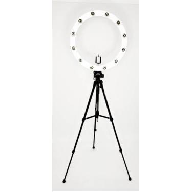 Imagem de Ring Light 12 Lâmpadas + Tripé 1,50 Kit + suporte p/ celular - MEGAPLA