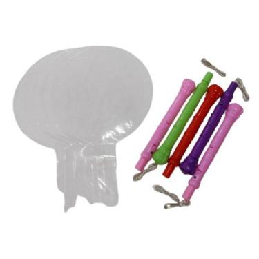 Imagem de Kit com 5 Balão de leed completo,balão,leed e vareta. - Romã Atacado