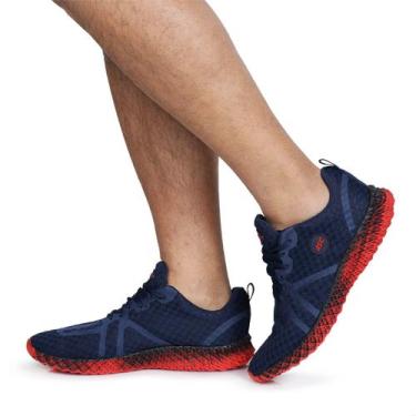 Imagem de Tenis Masculino Esportivo Ascensions Extra Macio Confortavel, Azul, 35