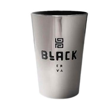 Imagem de Copo Cuia Termico Tereré Mate Black Erva Classic 300ml ESCOVADO PRATA