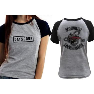 Imagem de Baby look blusa feminina ou Camiseta unissex Days Gone Emblema - Empór