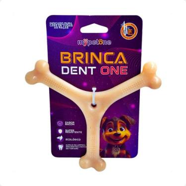 Imagem de Brinquedo Osso Bamboo Brinca Dent One Sabor Bacon - Y - Grande - Mypet