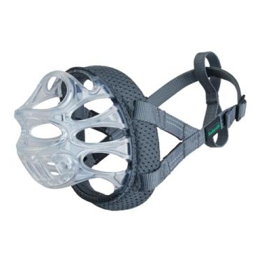 Imagem de Focinheira para cães Baskerville INVISA Basket - Design humano patenteado com visibilidade facial, faixa de nariz acolchoada, calça para cães e bebidas, evita mordidas e eliminações. Focinheira para
