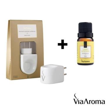 Imagem de Difusor Aromatizador Elétrico + 1 Essência Via Aroma