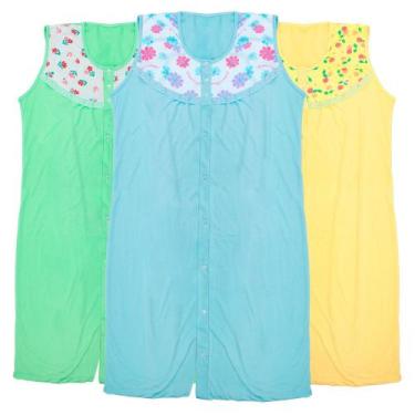 Imagem de KIT 5 bata senhora camisola manga algodão adulta - Fortal Magazine, So