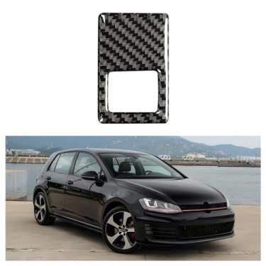 Imagem de IKUESM Compatível com Volkswagen Golf 7 Gti R Gte Gtd Mk7 2013-2019 Auto Center Control Luz de advertência de emergência Tampa adesiva Acessórios para carro(L)