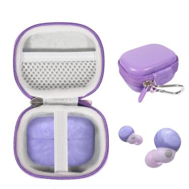 Imagem de CaseSack Capa para fones de ouvido Sony LinkBuds S com cancelamento de ruído verdadeiramente sem fio (roxo)
