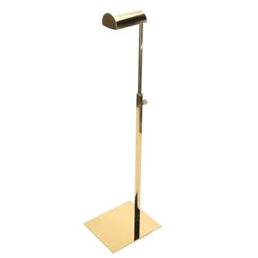 Imagem de Rack de Bolsa de Metal Ajustável Bolsa Display Stand Suporte de Aço Inoxidável Suporte de Gancho único Com Altura Ajustável Home Store Boutique Counter Floor Display (Aço