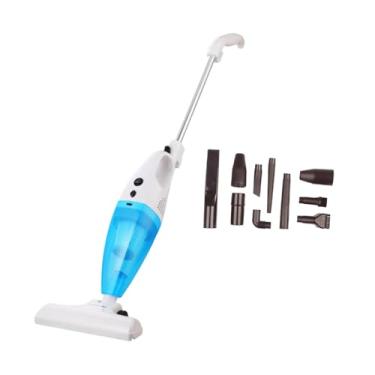 Imagem de ＫＬＫＣＭＳ Aspirador de pó portátil Stick Vacuum multifuncional prático com bicos coletor de pó portátil para teclado de carro de hotel, Azul