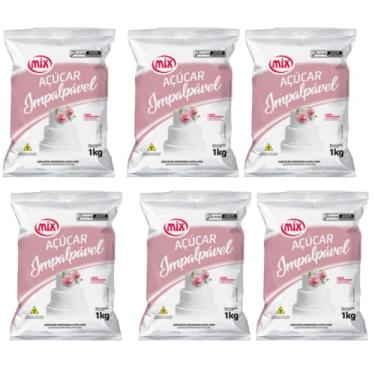 Imagem de Açúcar Impalpável Extra Fino Mix Kit Com 6 Pacotes Mix