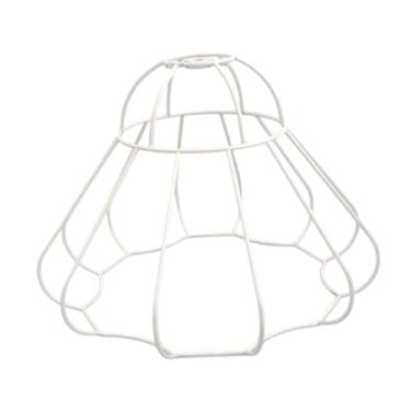 Imagem de Ioensy Capa de pingente industrial capa suspensa capa de lâmpada diy gaiola de arame pendurado abandading pendente para sala de jantar no banheiro, C 6x30x21cm